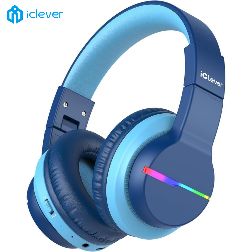 Wired Earphone Lightning - iClever BTH12, cuffie Bluetooth per bambini,